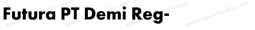 Futura PT Demi Reg字体转换